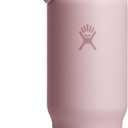 Hydro Flask Travel Water Bottle - Insulated Stainless Steel - Wide Straw Lid, Non Spill, Leakproof in 40 Oz Trillium Pink
