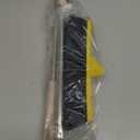 Push Broom with Long Handle, Floor Brush 49.6 inch Soft Bristle Broom 12.2" Wide for Cleaning Bathroom Kitchen Patio Garage Deck Tile Floor (Yellow)