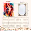 Canvas Frame 24x36 inch Suitable for 65x95 cm DIY Wooden Picture Frames, Oil Painting, Wall Art Paintings, Posters Prints, Home Gallery with Self Assembly Kit