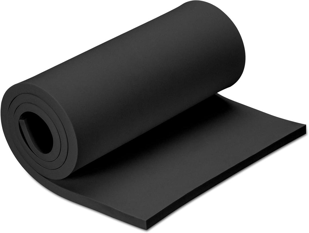 15mm Thick Black Eva Foam Cosplay Sheets roll, 13.9" x 39" Premium eva Craft Foam for Cosplay Costume by MEARCOOH