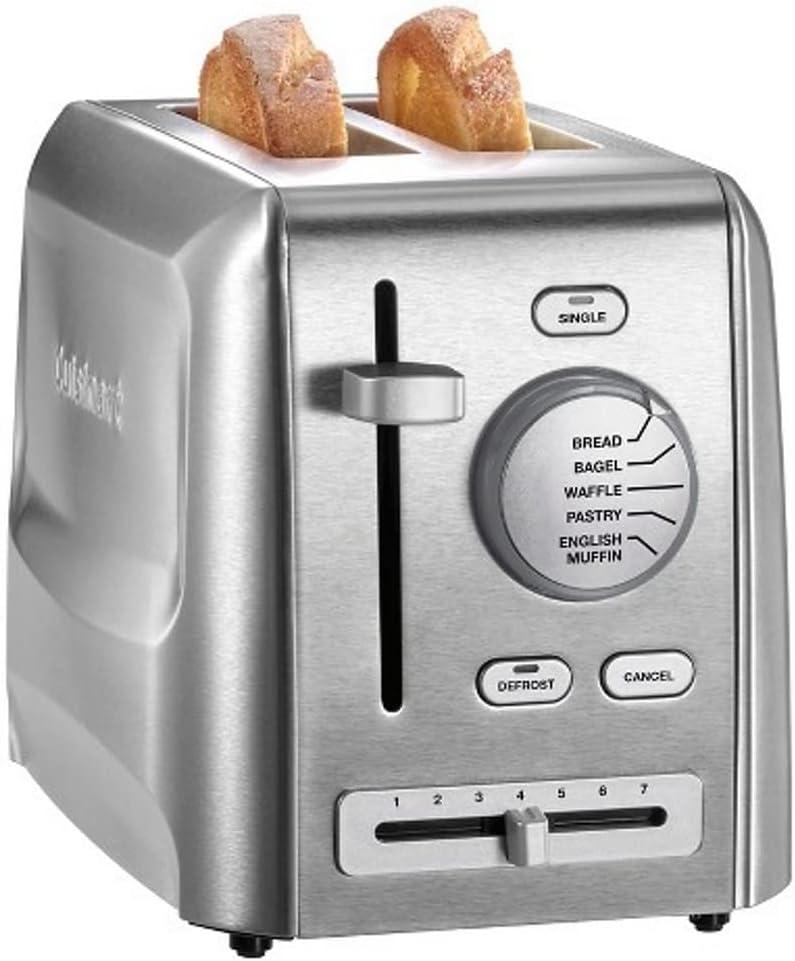 Cuisinart CPT-620 2-Slice Custom Select Toaster, Stainless Steel (2 Slice Toaster)