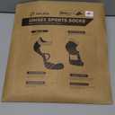 Hylaea Athletic Running Socks Cushion Padded Moisture Wicking Low Cut (Large, 3 Pairs White)