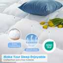 QUEEN ROSE Mattress Topper King, Extra Thick Mattress Pad Cover for Back Pain, Cooling Pillow Top Mattress Bed Topper, Soft Comfort for Firm Mattress, Overfilled Down Alternative, King Size, White