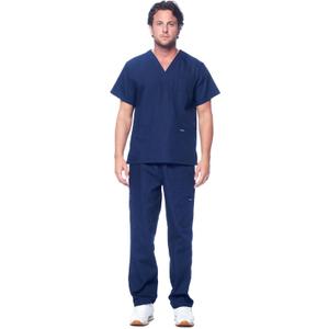 Dagacci Scrubs for Men Set - V-Neck Scrub Top and Cargo Pants - 8 Pockets Men Scrubs Set (Medium)