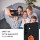 Phone Case Compatiable for Samsung Galaxy A15 5G,Slim Shockproof Protective Cover for Man Women Girl Boy Children,Basketball Boy