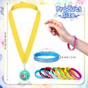 Jetec 48 Pcs Pre K Graduation Gifts Kindergarten Award Medal with Neck Ribbon Preschool Graduation Bracelet Wristbands for Class of 2026 Preschool Grad Party Exchange Gifts Rewards Supplies