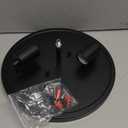 Black Flush Mount Ceiling Light Fixtures, 2-Light Ceiling Mount for Farmhouse with Seeded Glass Lampshade, Industrial Flush Mount Light Fixture Farmhouse for Hallway, Kitchen, Entryway and Foyer