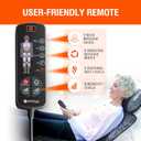 Powermat Full Body Massage Mat with Heat - Shiatsu Back Massager Pad for Bed, Chair & Recliner - Electric Vibrating Heating Pad - Whole Body Massager Mat for Pain Relief - Massage Mattress by Powerfit