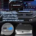 Portable CD Player for Car, External USB Compact Disc Drive for Vehicles Without Built-in Audio, Advanced Anti-Skip & Resume Playback, Dual Connection for Road Trips, Black