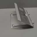 Lamicall Adjustable Laptop Stand, Portable Laptop Riser, Aluminum Laptop Stand for Desk Foldable, Ergonomic Computer Notebook Holder for MacBook Air Pro HP, Office Desk Accessories (10-17.3'')- Silver