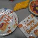 96Pcs Pancakes 1st Birthday Party Decorations, Serves 24 | Pancakes Plates and Napkins Our Short Stack is Turning One Tableware Set for Breakfast Pancake 1st Birthday Party Supplies