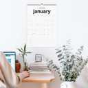 2026 Calendar, 12 Months, January to December, 17" x 12", Large Wall Calendar 2026 with Hanger, Calendar 2026 for Wall, 2026 Calendar Planner, Thick Paper, Spiral Binding, Simple and Aesthetic Design.
