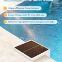 Vangue Solar Pool Lights, Solar Powered LED with IP68 Waterproof, 16 Colors, 7 Brightness Levels, and Timer for Swimming, Inground and Above Ground (Solar Pool Lights 2 Pcs)