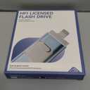 Apple MFi Certified 128GB Flash Drive for iPhone Thumb Drive Photo Stick, USB Memory Stick iPhone Flash Drive for Photos Videos, High Speed Jump Drive Compatible for iPhone/iPad/Android/PC (Blue)