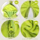 LiuSuper Unisex-Baby Animal Flannel Hooded Romper for Infants Toddlers 0-4T Halloween Winter Jumpsuit for Boys Girls (Green)