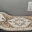 Color&Geometry Anti Fatigue Kitchen Mats for Floor 24x87, Vintage Decor, Easy Clean, Waterproof & Oil Proof, 0.4" Thick Cushioned, Non-Slip Kitchen Runner Rug for Sink, Laundry, Office, Brown