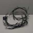 BAOLITVINE Lighted Halloween Garland Battery Operated with 8 Functions 6FT 120 Bi-Color Fairy Lights, Black Garland with Lights for Fall Halloween Party Decoration