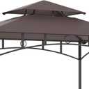 GOJOOASIS Grill Shelter Replacement Canopy Roof FIT for Gazebo 8x5'
