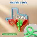 Texas Map Neon Signs for Wall Decor, Cactus LED Lights Signs Suitable for Bedroom Man Cave Bar Pub, Dimmable Art Wall Decorative Light Bar Sign