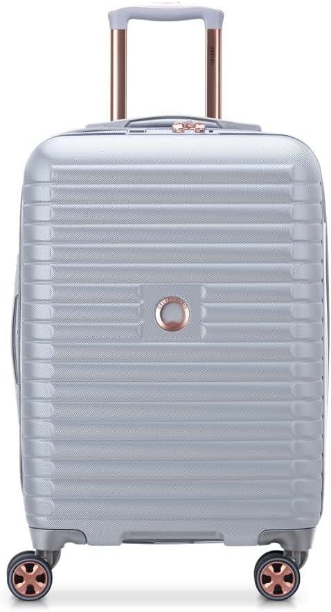 DELSEY PARIS Cruise 3.0 Hardside Expandable Luggage with Spinner Wheels, Platinum, Carry on 20 Inch