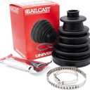 CVS18 Universal Split Constant Velocity Joint Gaiter Boot Replacement Kit, Black