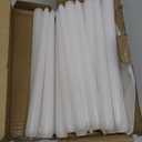 Kedtui Taper Candles 10 inch (H) Dripless, Set of 24 White Unscented and Smokeless Taper Candles Long Burning, Paraffin Wax with Cotton Wicks for Burning 8 Hours Time