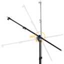 Max 13.2ft/400cm Two Way Adjustable Photo Studio Light Stand with 6.2ft/190cm Boom Arm and Sandbag, Aluminum Alloy Rotable Tripod for Studio Outdoor Photography Portrait Video