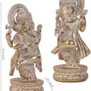 Suoedd Lord Ganesha Statues Hindu Elephant God Statue Indian Ganesh Buddha Resin Sculpture Figurine Handmade Gift,Garden,Car,Decoration Ornaments for Home