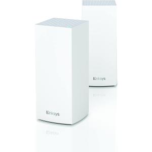 Linksys MX8000/MX8400 Mesh WiFi Router - AX4200 WiFi 6 Router - Velop Tri-Band WiFi Mesh Router - WiFi 6 Mesh Computer Routers for Wireless Internet - Connect 80+ Devices, 5,400 Sq Ft, 2-Pk