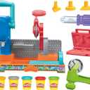 Play-Doh Stamp & Saw Tool Bench Playset, Construction Toys for Boys & Girls 3 Years & Up, Kids Arts & Crafts