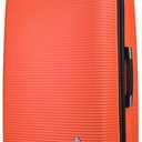 InUSA ROYAL Hardside Spinner Luggage with Ergonomic Handles | Spacious Travel Suitcase with Four Spinner Wheels and Studs | 28 Inch Large Hardside Spinner Luggage | Orange