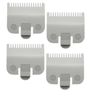Compatible with Wahl 1/2 Clipper Guard,4 Pack Guards Replacement for Wahl Clipper Guards Set Clippers #3137-101,#1/2-1/16''(1.5mm),Grey.