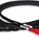 Hosa TRS-203 Insert Cable 1/4 Inches TRS to Dual RCA - 9 Feet