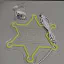 Sheriff Badge Neon Signs for Wall Decor,Western Deputy Sheriff Badge LED Lights for Kids Room,Cowboy Police Sheriff Badge Neon Lights for Man Cave