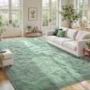 9x12 Area Rugs for Living Room Sage Green, Plush Soft Grass Fluffy Nursery Bedroom Carpet for Kids Teens Home Decor Aesthetic
