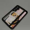 Oneagle Waterproof for Samsung Galaxy S24 FE Case [Fit for MagSafe], 360 Full Body Protective S24 FE Case [IP68 Underwater][Built-in Screen Protector & Lens Protector][12FT Military Grade Shockproof] (Black/Clear)