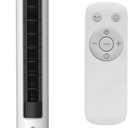 Hurricane Triple Action Indoor Tower Fan, 40 Inch Air Enhancing Electric Cooling Fan with Aromatherapy Diffuser and Remote Control, White (Pack of 1)