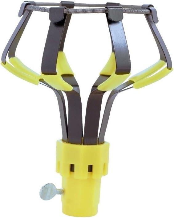 Woods E3001 Light Changing Kit Foot Metal Telescopic Pole; Baskets; Suction Cup and Broken Bulb Changers; Versatile Use; 1 Count (Pack of 1); Yellow