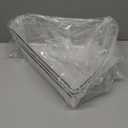 Leeden Lazy Susan Organizer for 26" Diameter Corner Lazy Susan, Plastic Kitchen Cabinet Storage Bins with Handle, 4 Packs, 1/8 Wedge - Food Safe, BPA Free