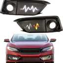 Led Fog Lights Lamp Fit for 2019 2020 2021 Honda Civic Sedan Coupe Turn Signal DRL Light (Civic Sedan19-21)