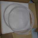 2 Pack Round Glass Serving Trays - Clear Serving Tray for Breakfast, Desserts, Jewelry & Perfume Display,10 Inches Diameter Glass Tray, Home Decoration