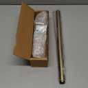 Ivilon Drapery Treatment Window Curtain Rod - Acrylic Ball 1 inch Pole. 28 to 48 Inch. Warm Gold