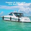 AWEMUFA Boat Fenders Easy to Install Bumper for Docking Ideal Fender for Pontoon, Bass, Jet Ski and Fishing Boats
