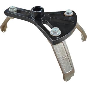 Car Fuel Pump Removal Tool, Universal Adjustable Car Fuels Lid Tank Collar Ring Repair Spanner, 5.31" to 7.17" Automotive Fuel Tank Lock Ring Reinstall Tool Kit for Mechanics (Black)