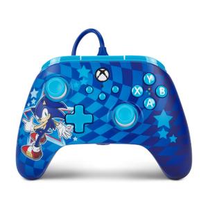 PowerA Advantage Wired Controller for Xbox Series X|S - Sonic Style, Sonic Xbox Controller with Detachable 10ft USB-C Cable, Mappable Buttons, Trigger Locks and Rumble Motors, Officially Licensed for Xbox