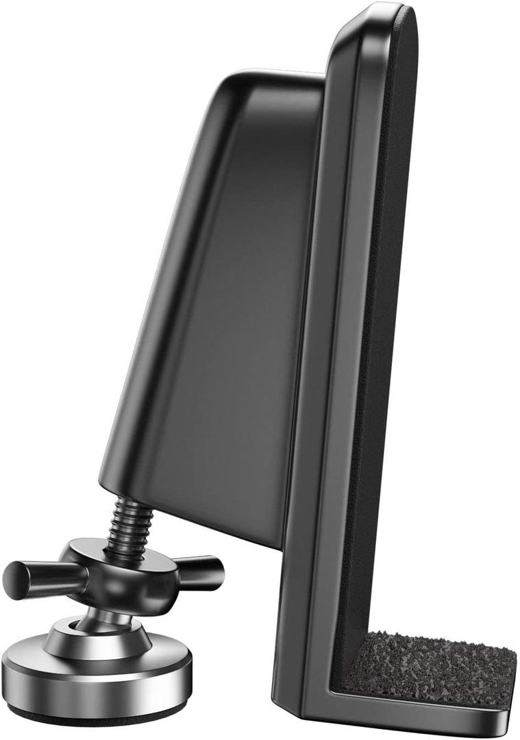 Door Jammer Door Stopper, Portable Door Security Lock for Travel/Apartment/Safety Self Defense/Personal Protection, Aluminum Alloy Anti-Slip Door Lockdown Security Device (Black)