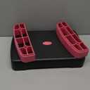 Height-Adjustable 4"-6" Step Aerobics Platform Fitness Equipment Stepper Trainer Exercise Step Platform with 2 Riser