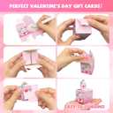 Gocozer 28 Pack Valentines Day Gifts for Kids Classroom, Mochi Squishy Valentines Cards Boxes for Kids, Squishies Valentines Animals Exchange Gifts for School Class Party Favor