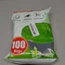 Commode Liners for Bedside Commode Vanilla Scented 100pcs Disposable Bags Universal Fit Most Standard Toilet Chair Bucket (Green)