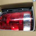 Tail Light Compatible With 2007-2013 GMC Sierra 1500 2500HD 3500HD Driver and Passenger Side Rear Brake Lamps With Bulbs and Harness Included Black Edge Replace# GM2800208,GM2801208